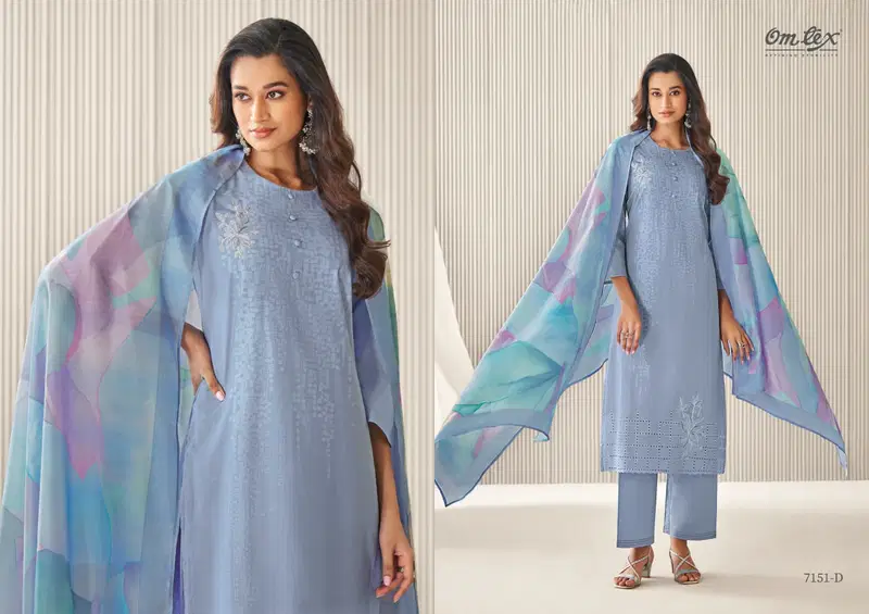 Isbella By Omtex Lawn Cotton Printed Dress Material Wholesale Online